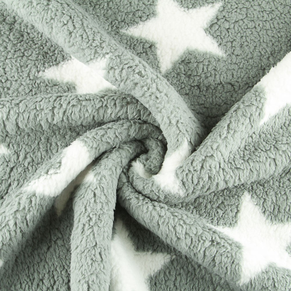 Retal Coralina Curly Stars Verdosa 200x150 cm - Ribes y Casals