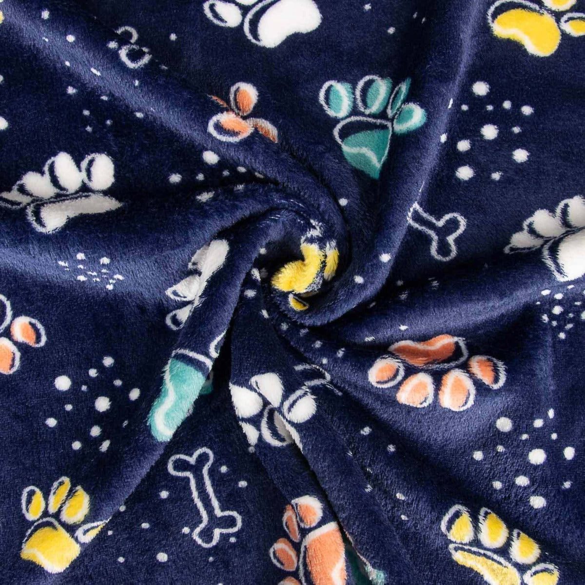 Coralina Doble Cara Estampada Huellas - Ribes y Casals