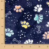 Coralina Doble Cara Estampada Huellas - Ribes y Casals