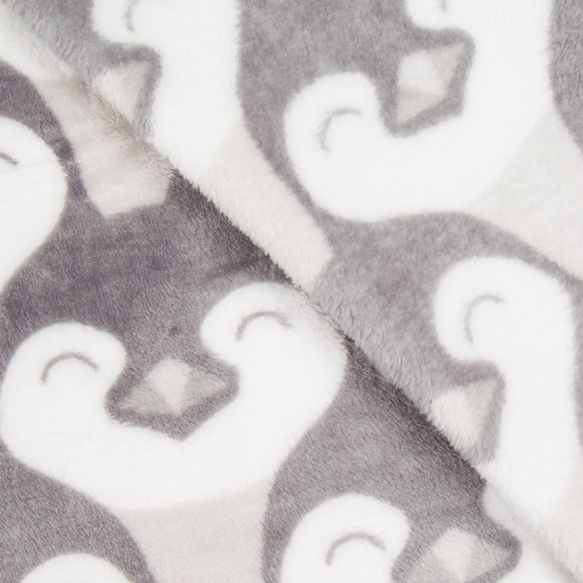 Retal Coralina Pingüinos Gris 200x155 cm - Ribes y Casals