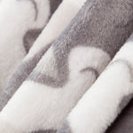 Retal Coralina Pingüinos Gris 200x155 cm - Ribes y Casals