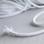 Cordón Algodón Blanco 70 mm - Ribes y Casals