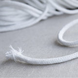 Cordón Algodón Blanco 70 mm - Ribes y Casals