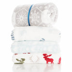 Corte Para Manta Estrellas Nieve Gris - Ribes y Casals