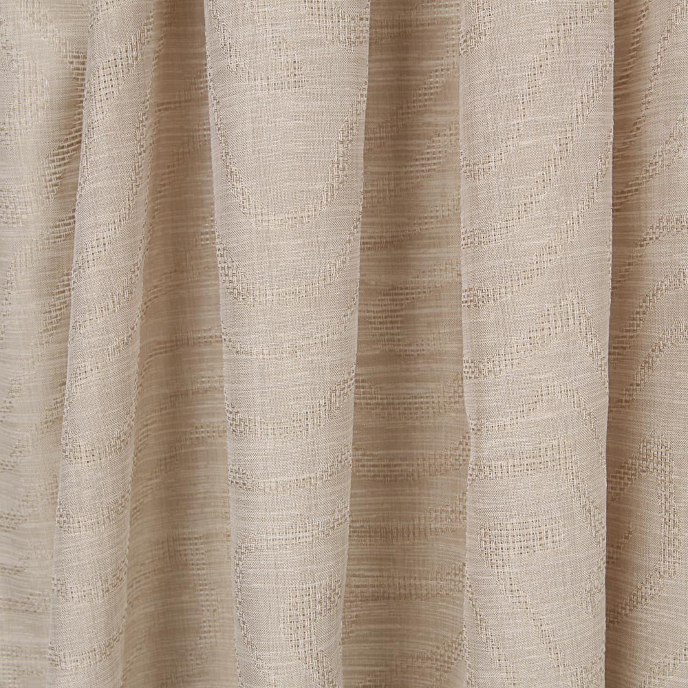 Cortina Beige Jacquard Geométrico - Ribes y Casals