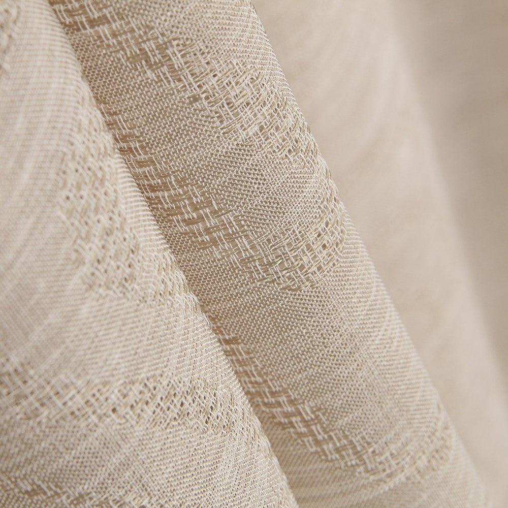 Cortina Beige Jacquard Geométrico - Ribes y Casals