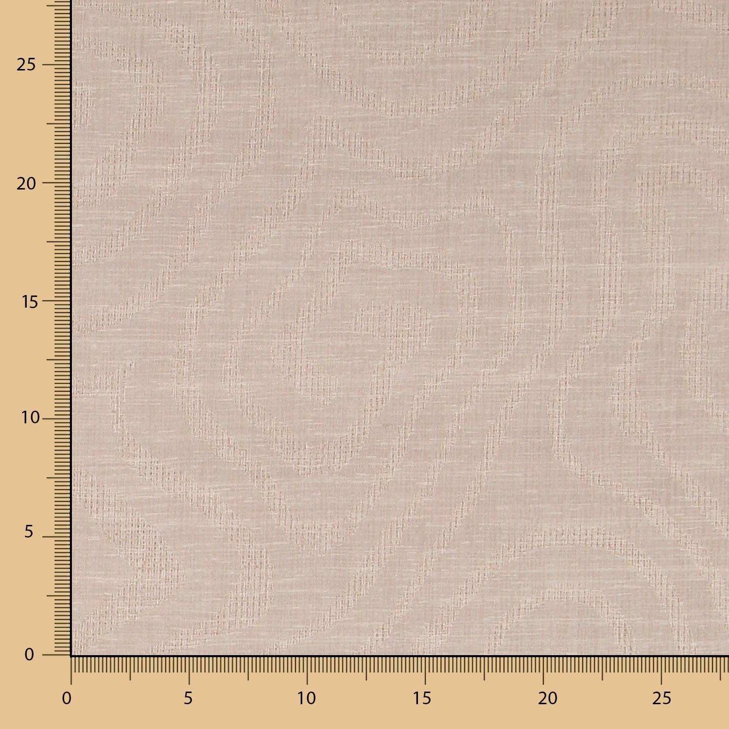 Cortina Beige Jacquard Geométrico - Ribes y Casals