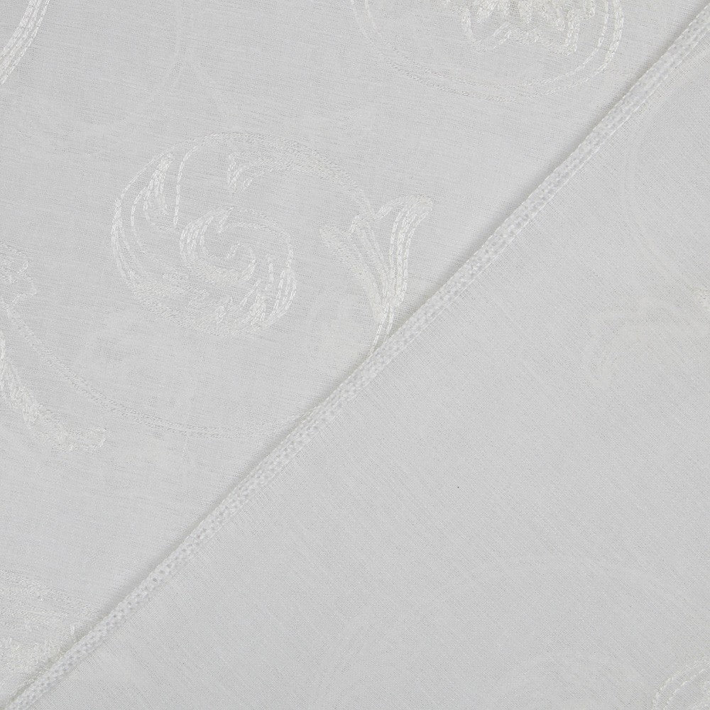 Cortina Crudo Espirales Bordadas - Ribes y Casals