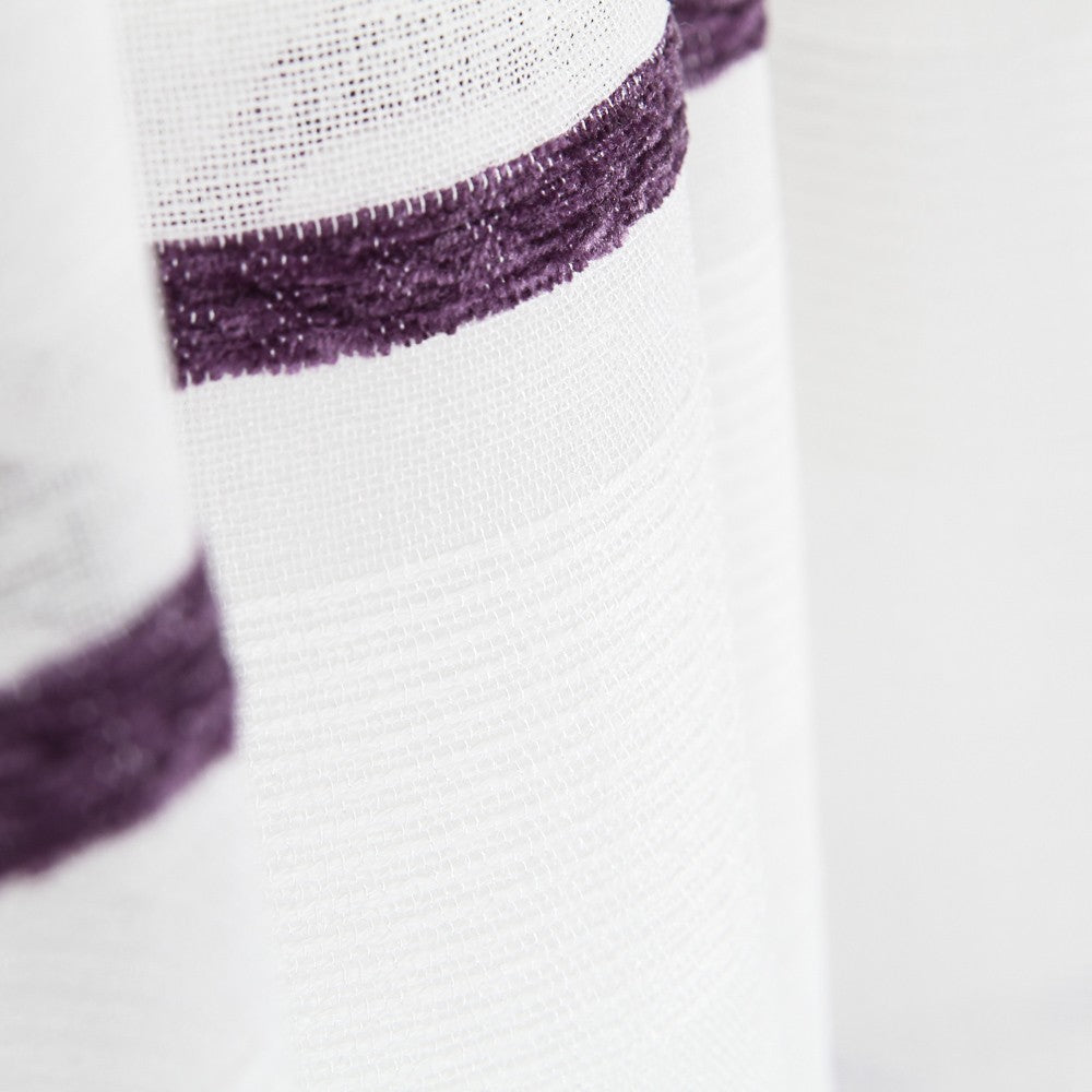 Cortina Listado Jacquard Lila - Ribes y Casals