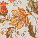 Cortina Rústica cretona Naranja - Ribes y Casals