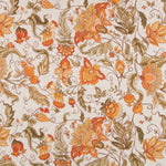 Cortina Rústica cretona Naranja - Ribes y Casals