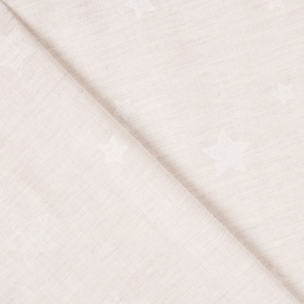 Visillo Poliéster Estrellas Natural - Ribes y Casals