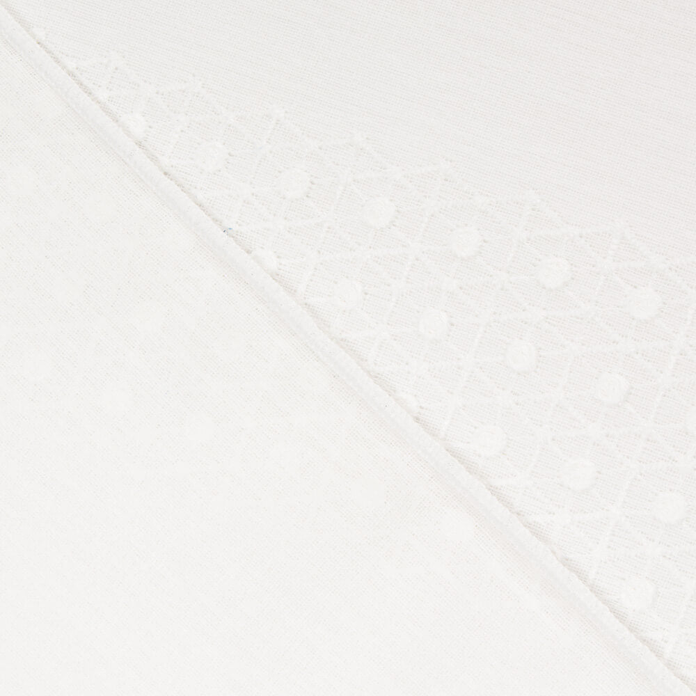 Retal Cortina Bordada Blanco Natural 150x280 cm - Ribes y Casals