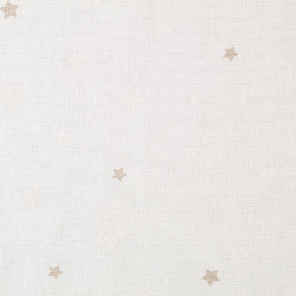 Visillo Poliéster Estrellas Blanco - Ribes y Casals