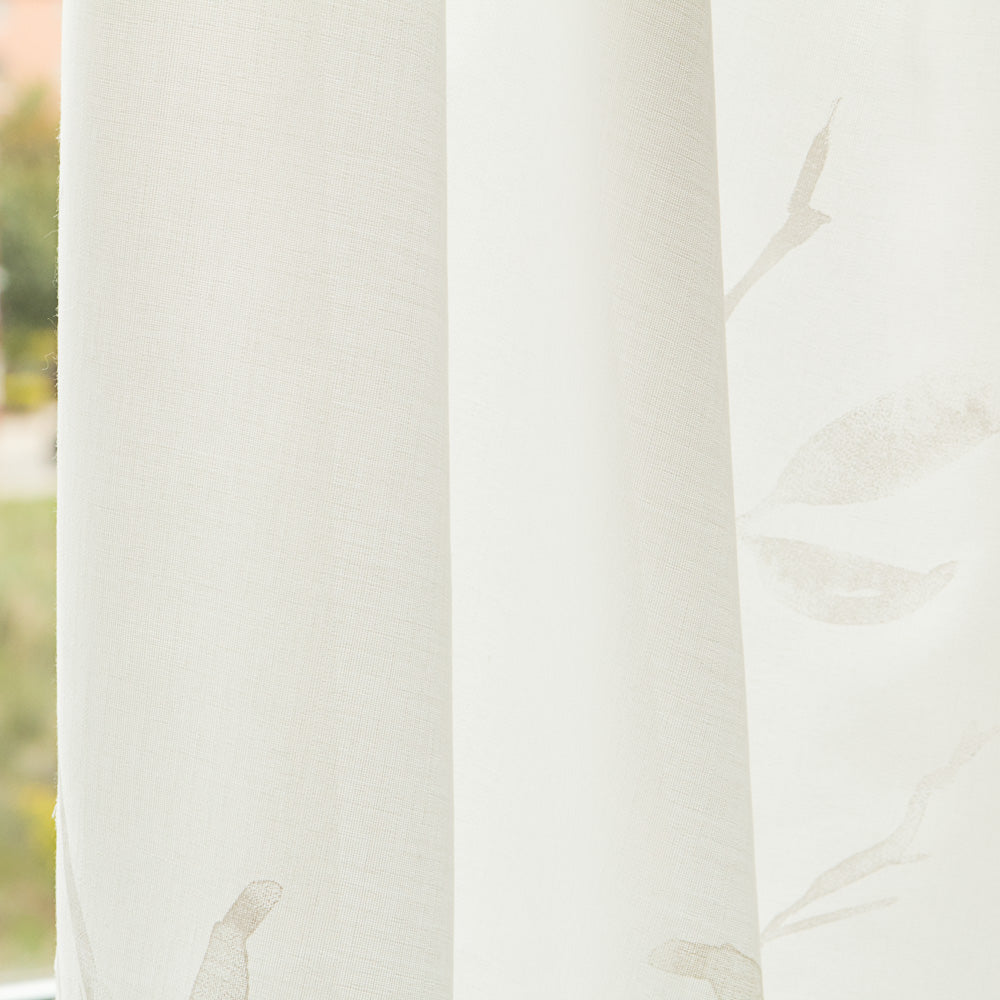 Visillo Poliéster Ramas Natural - Ribes y Casals