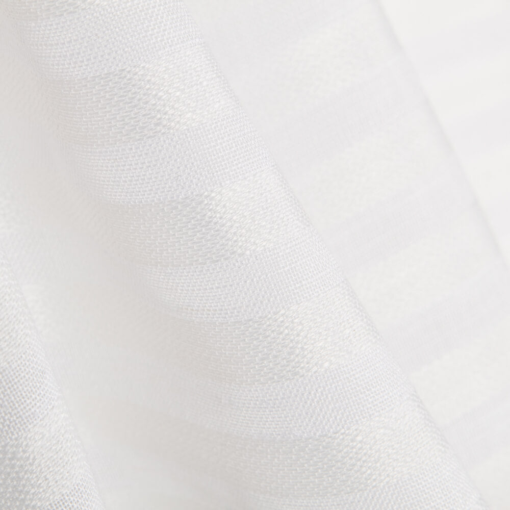 Cortina Jacquard Listado Blanco - Ribes y Casals