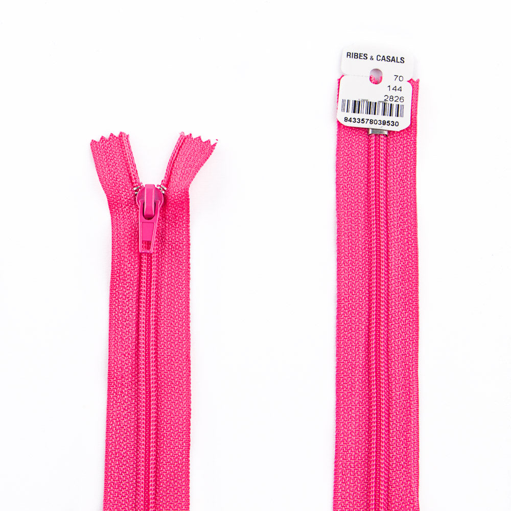 Cremallera cerrada de nylon Fresa Malla 5 - Ribes y Casals
