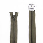 Cremallera cerrada de nylon Kaky Oscuro Malla 5 - Ribes y Casals