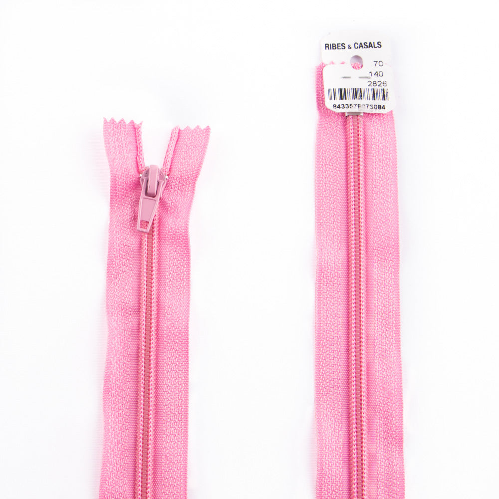 Cremallera cerrada de nylon Rosa Malla 5 - Ribes y Casals