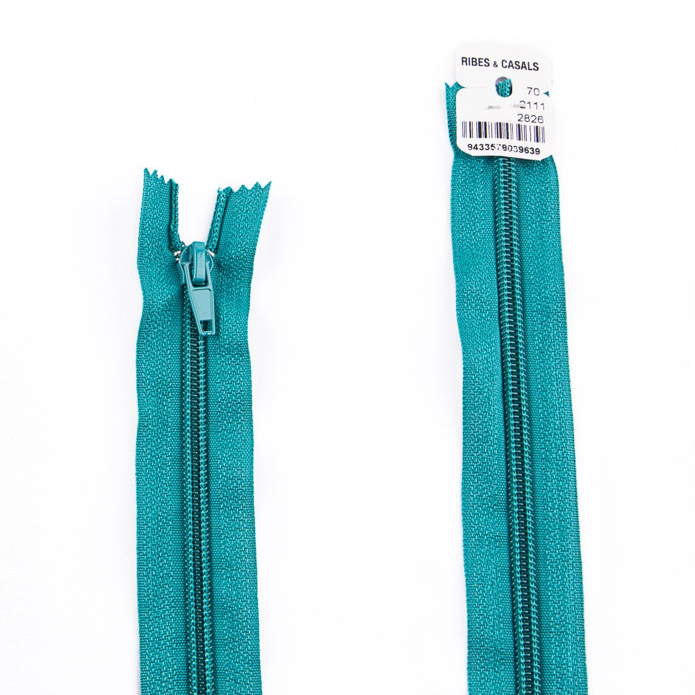 Cremallera cerrada de nylon Petróleo Malla 5 - Ribes y Casals