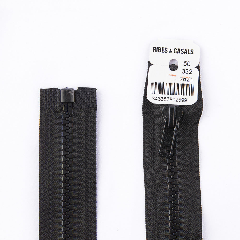 Cremallera Inyectada 2821 Negro - Ribes y Casals