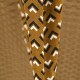 Crep China Geométrico Marrón - Ribes y Casals