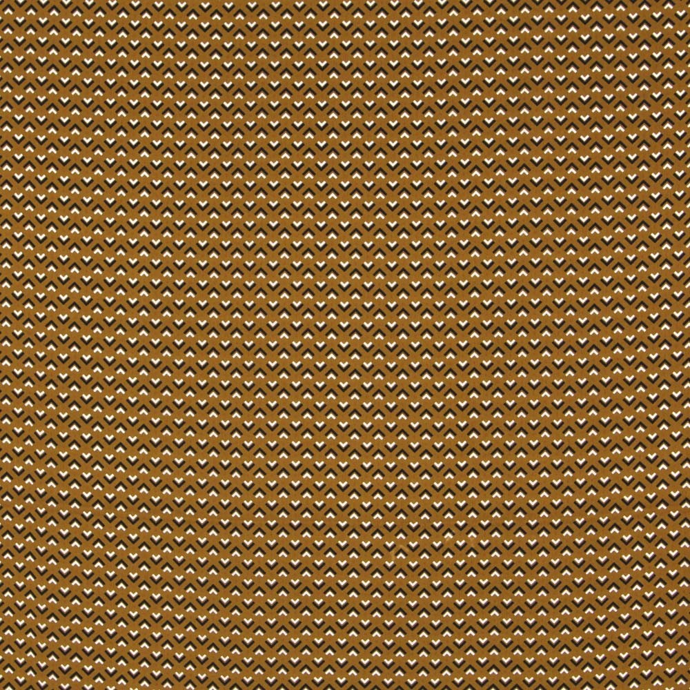 Crep China Geométrico Marrón - Ribes y Casals