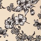 Crep Estampada Floral Salmón - Ribes y Casals