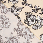 Crep Estampada Floral Salmón - Ribes y Casals