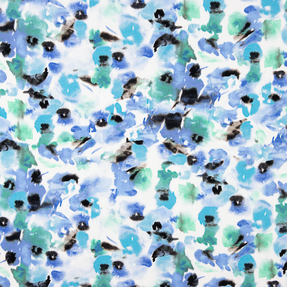 Punto Poliéster Abstracto Azul - Ribes y Casals