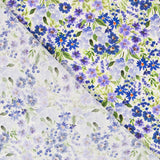 Retal Crep Poliéster Flor Lavanda 90x140 cm - Ribes y Casals