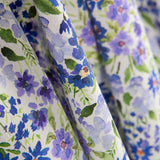 Retal Crep Poliéster Flor Lavanda 90x140 cm - Ribes y Casals