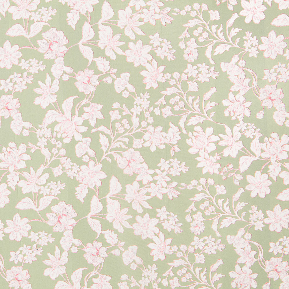 Crep Poliéster Floral Beige - Ribes y Casals