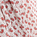 Crep Poliéster Mini Cachemire Blanco - Ribes y Casals