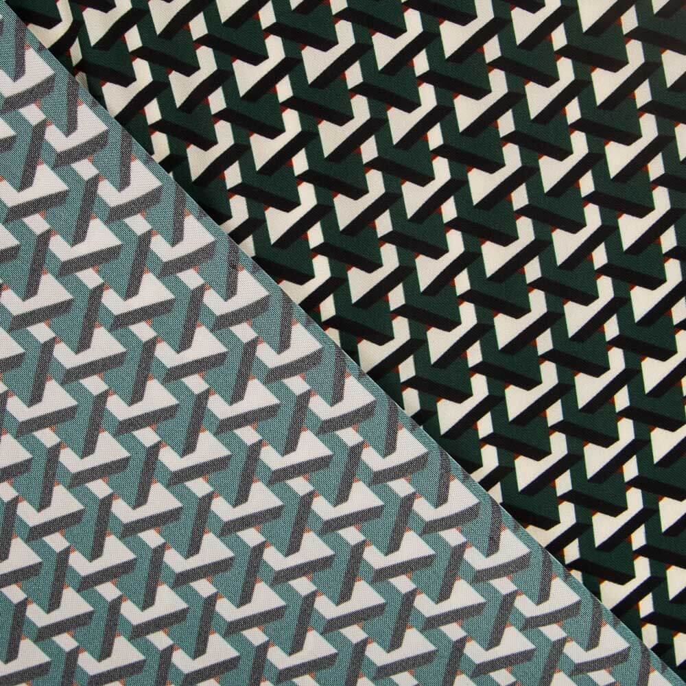 Crep Poliéster Trigonométrico Verde - Ribes y Casals