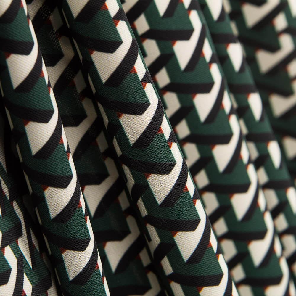 Crep Poliéster Trigonométrico Verde - Ribes y Casals