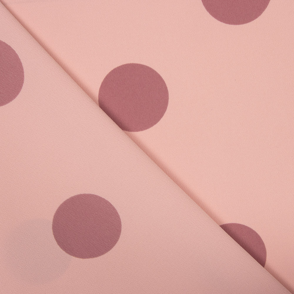 Crep Poliéster Tono Sobre Tono Rosa - Ribes y Casals