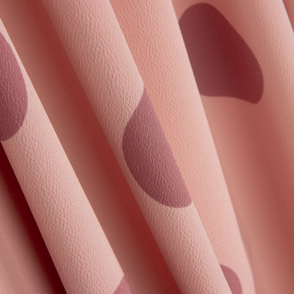 Crep Poliéster Tono Sobre Tono Rosa - Ribes y Casals