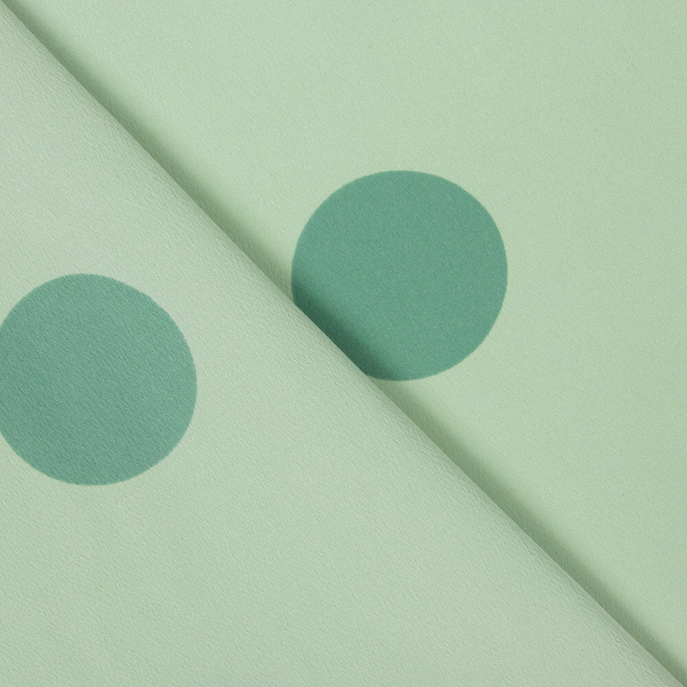 Crep Poliéster Tono Sobre Tono Verde Agua - Ribes y Casals