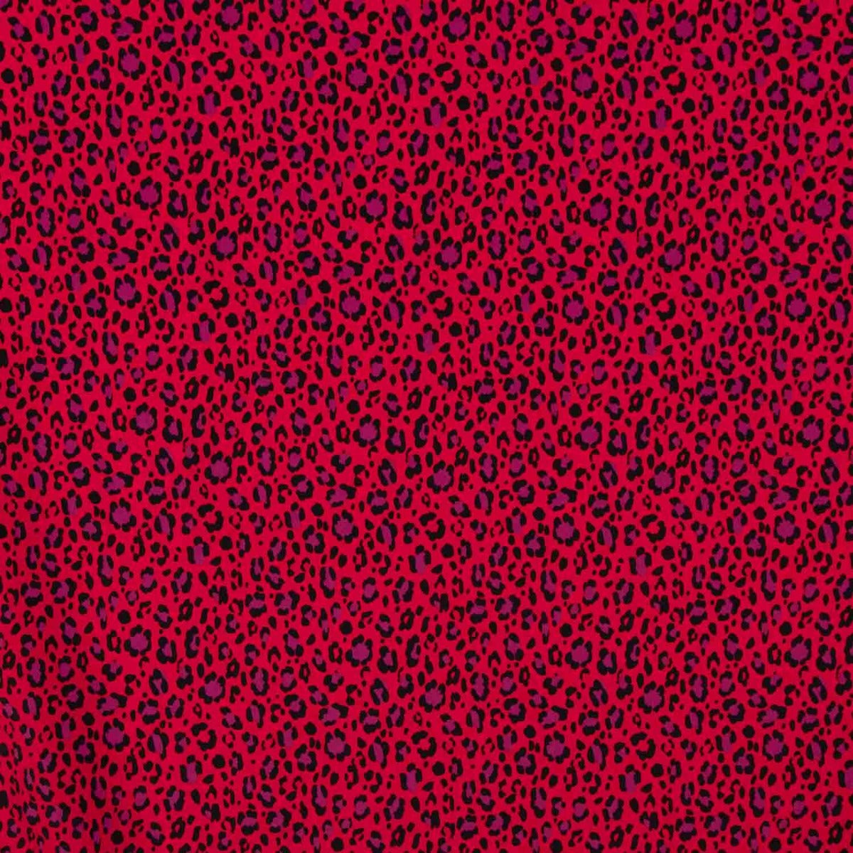 Crepe Poliéster Red Wild - Ribes y Casals