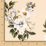 Crep Viscosa Floral Beige - Ribes y Casals