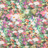 Retal Crep Viscosa Paisaje Malvas 100x140cm - Ribes y Casals