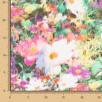 Retal Crep Viscosa Paisaje Malvas 100x140cm - Ribes y Casals