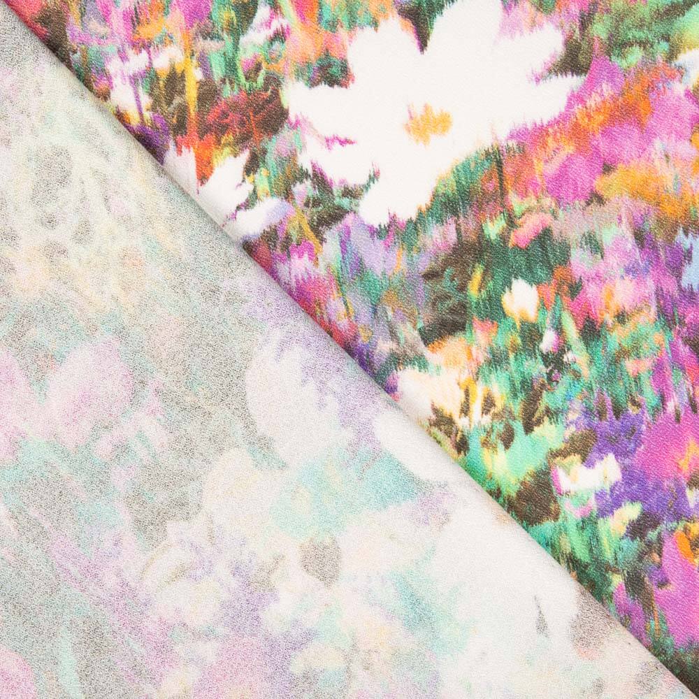 Crep Viscosa Paisaje Malvas - Ribes y Casals