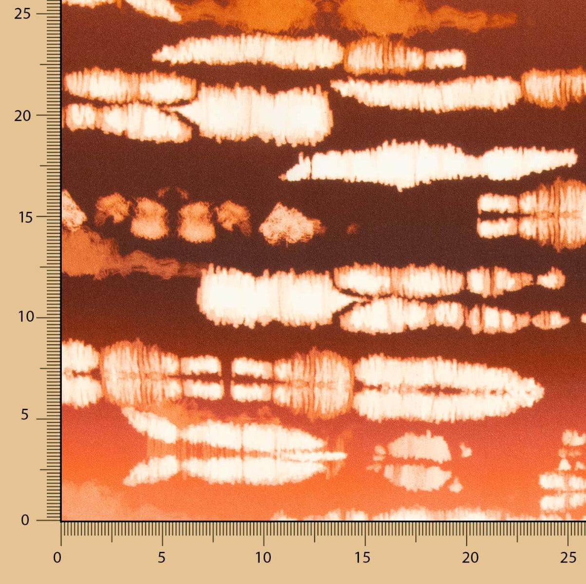 Crep Viscosa Tie Dye Teja - Ribes y Casals