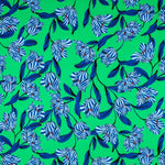 Crepe Amapolas Verde - Ribes y Casals