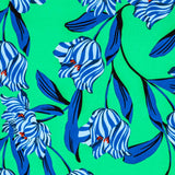 Crepe Amapolas Verde - Ribes y Casals