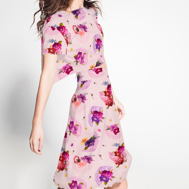 Crepe Andalucia Rosa - Ribes y Casals