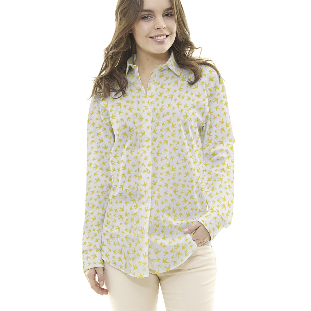 Crepe Birds Amarilla - Ribes y Casals