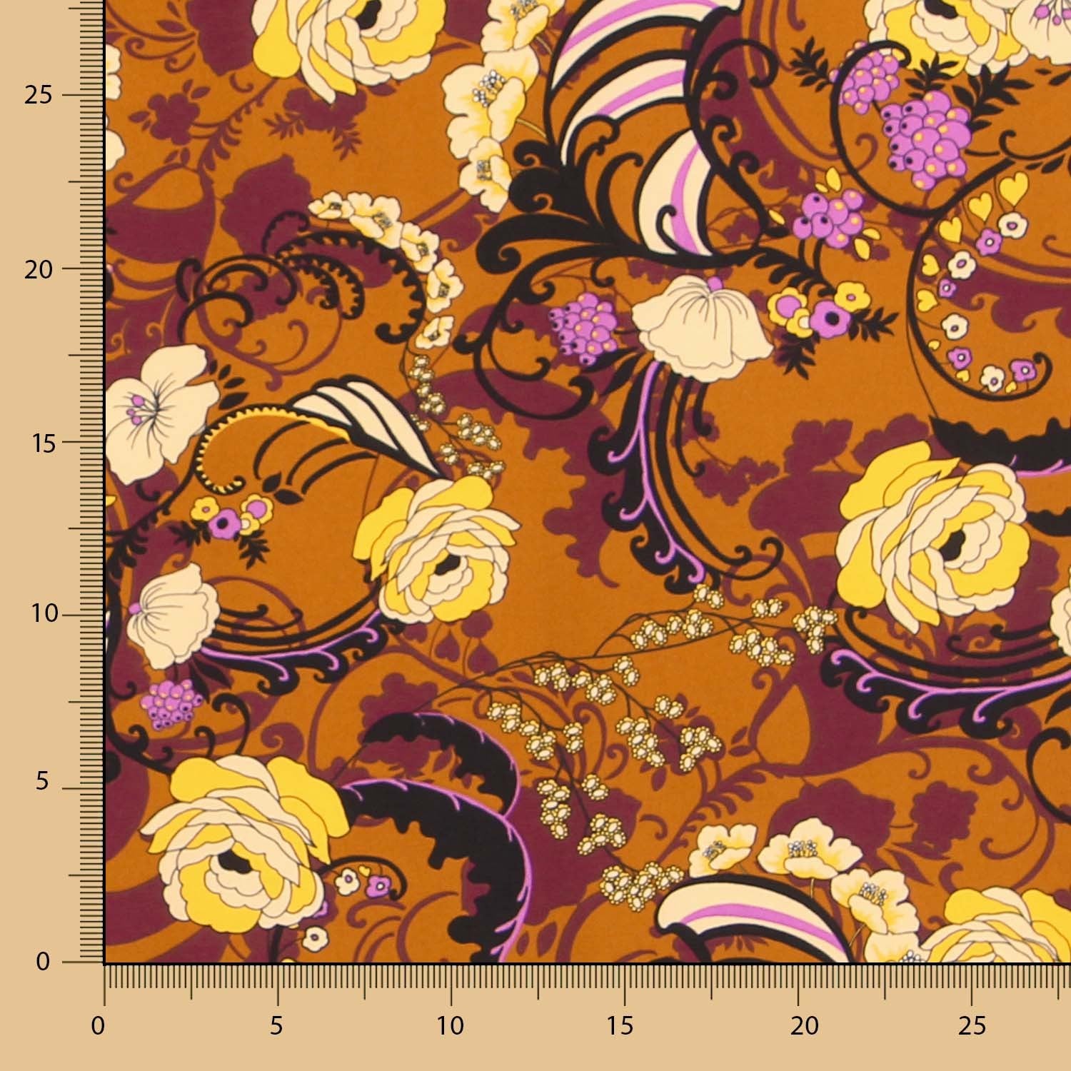 Crepe Botanic Camel - Ribes y Casals